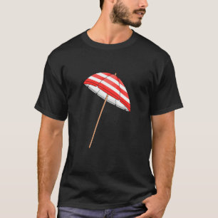 Camiseta Guarda-chuvas Vermelho e Branco