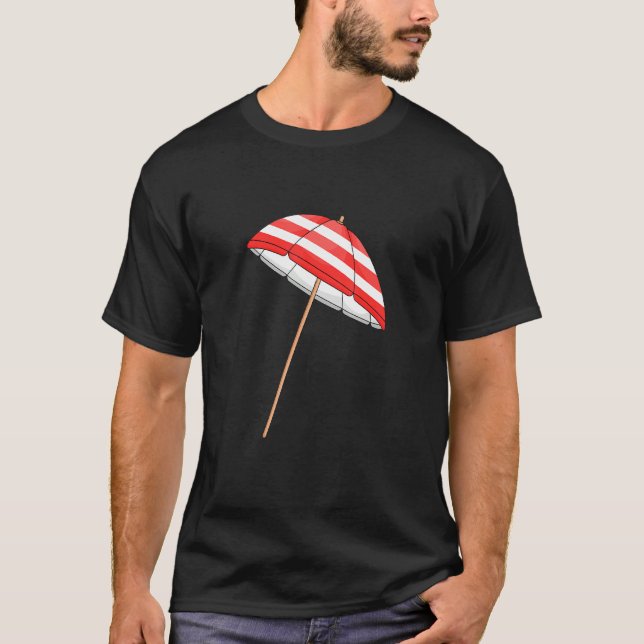 Camiseta Guarda-chuvas Vermelho e Branco (Frente)