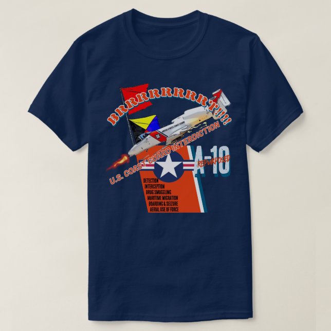 CAMISETA GUARDA COSTEIRA A-10  (Frente do Design)