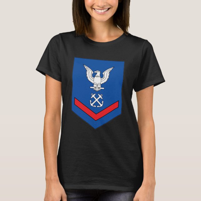 Camiseta Guarda costeira E-4 Sub-oficial de terceira classe (Frente)