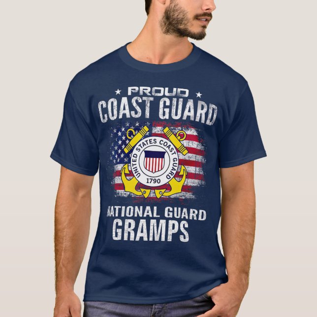 Camiseta Guarda Costeira Orgulhosa Grampo Nacional de Guard (Frente)