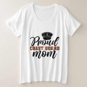 Camiseta Guarda costeira orgulhosa mãe, amor pela Guarda co