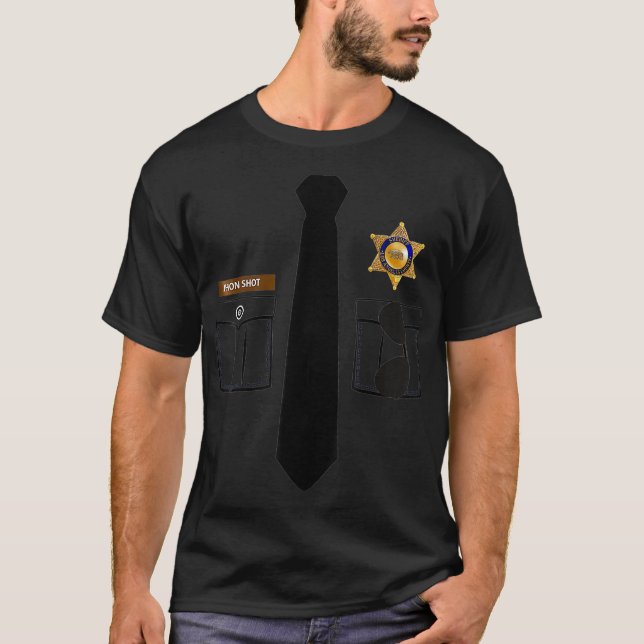 Camiseta Guarda da prisão, policial Costume (Frente)