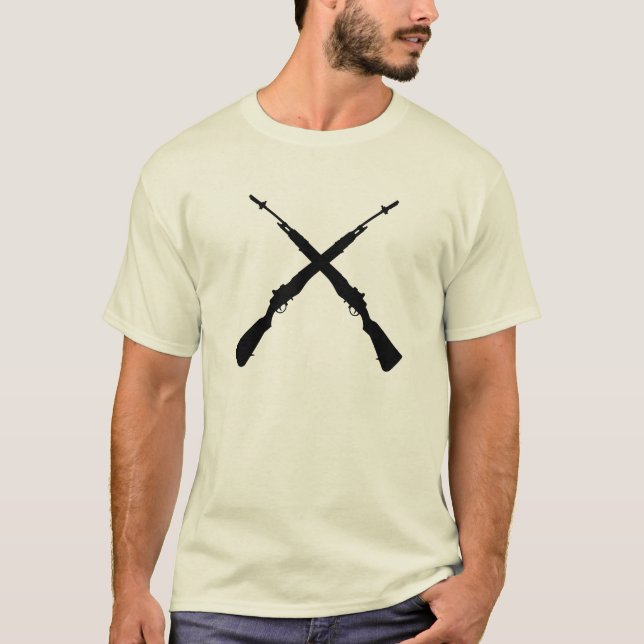 Camiseta Guarda de honra T com M14s cruzado (Frente)