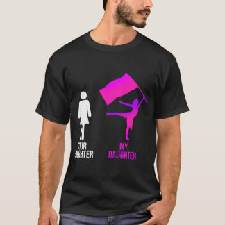 Camiseta Guarda de inverno Cor Mãe Pai Sua Filha Minha