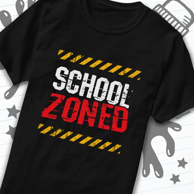 Camiseta Guarda de passagem da Escola de Trânsito Zonado da (Criador carregado)