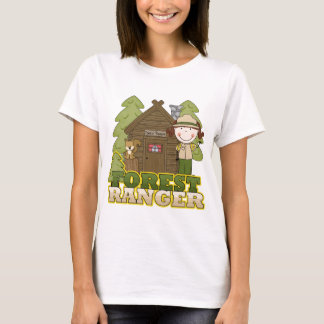 Camiseta Guarda florestal da floresta - menina triguenha