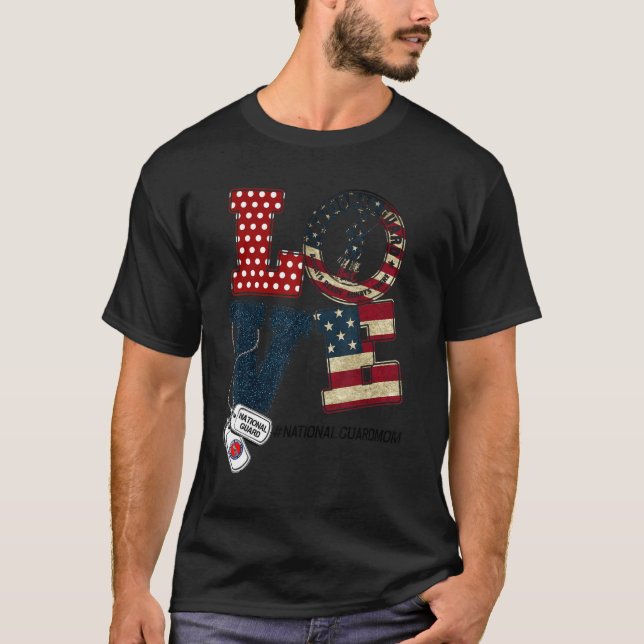 Camiseta Guarda Nacional de Amar Formação de Mãe Orgulhosa  (Frente)