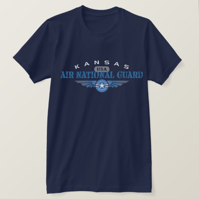 Camiseta Guarda Nacional Kansas Air (Frente do Design)