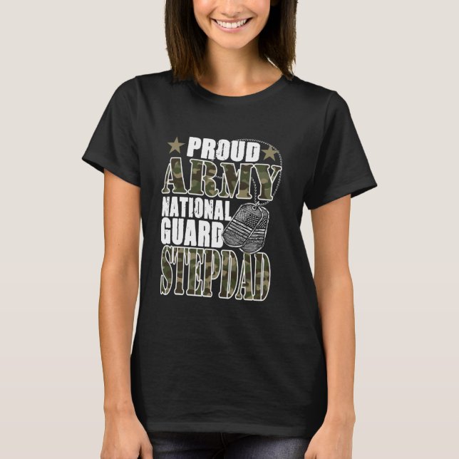 Camiseta Guarda Nacional Stepdad Camo Militar Fa (Frente)
