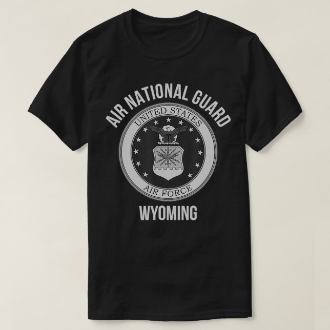 Camiseta Guarda Nacional Wyoming Air  (Frente do Design)