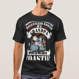 Camiseta Guarda Tecido Guarda costeira Tecido militar Gra