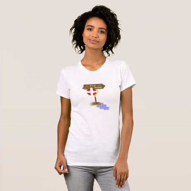Camiseta Guarda-vidas de Piscina (Frente Completa)