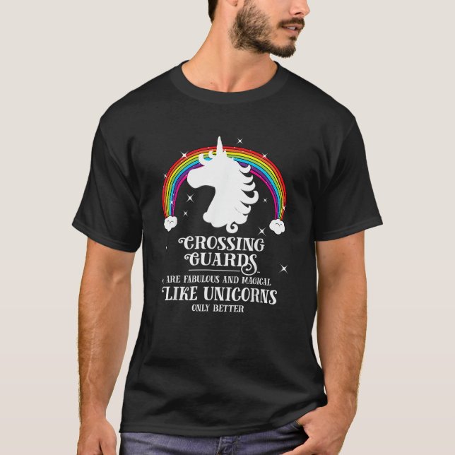 Camiseta Guardas de Trânsito são Mágicos Como Unicórnios Ca (Frente)