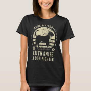 Camiseta Guarde um Pitbull Eutanize Um Pitbull De Combatent
