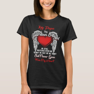 Camiseta Guardian Angel Meu Pai Natal Ele Vê Por Mim