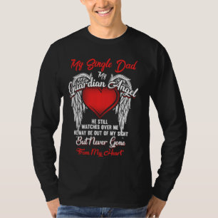 Camiseta Guardian Angel Meu Solteiro Pai Natal Ele Assiste