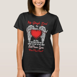 Camiseta Guardian Angel Meu Solteiro Pai Natal Ele Assiste