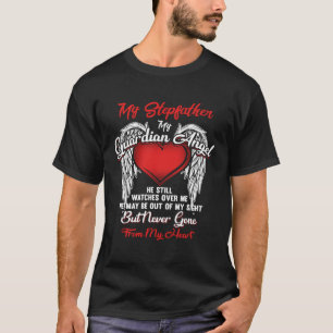 Camiseta Guardian Angel My Stepdad Christmas Ele assiste