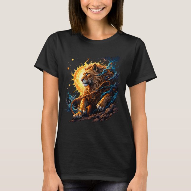 Camiseta Guardian of the Solar Threshold – Lion of Balance  (Frente)