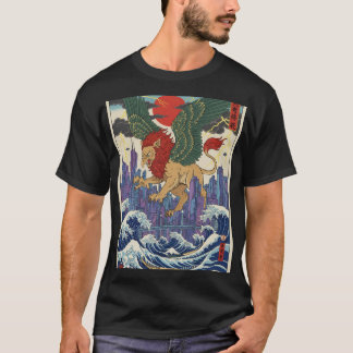 Camiseta Guardião Alado das Ondas de Tóquio