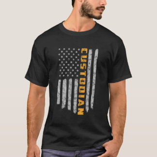 Camiseta Guardião da América Flag Usa Janitor School