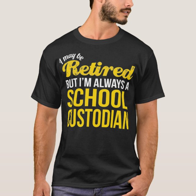 Camiseta Guardião da Escola Aposentado Tshirt Engraçada Ref (Frente)
