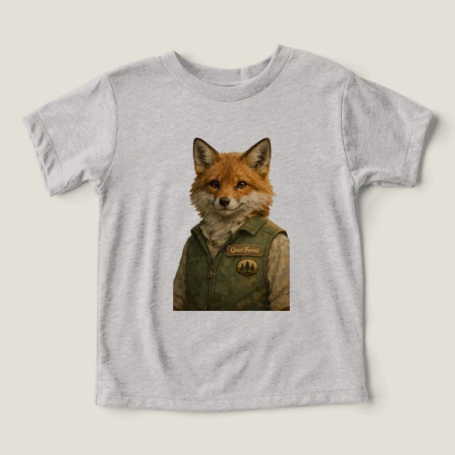 Camiseta Guardião da Floresta de Raposas – Bella+Canvas Tri (Design frontal)