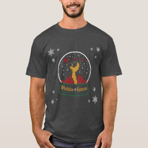 Camiseta Guardião das planícies Wichita Christmas Snow Glob
