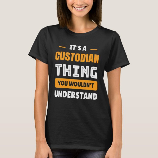 Camiseta Guardião de custódia de custódia da escola (Frente)