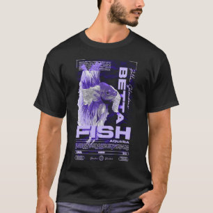 Camiseta Guardião de Peixe Betta Moda Urbana Moderna