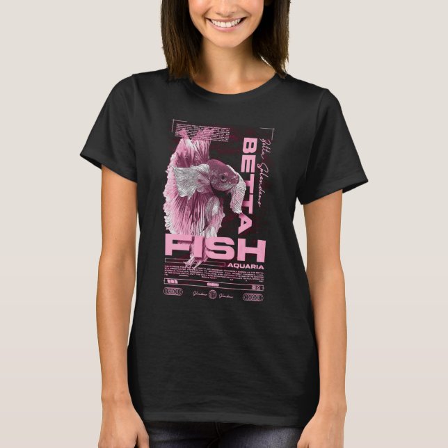 Camiseta Guardião de Peixe Betta Moda Urbana Moderna (Frente)