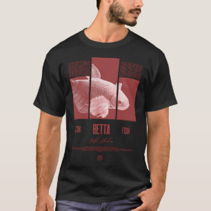 Camiseta Guardião de Peixe Betta Moda Urbana Moderna