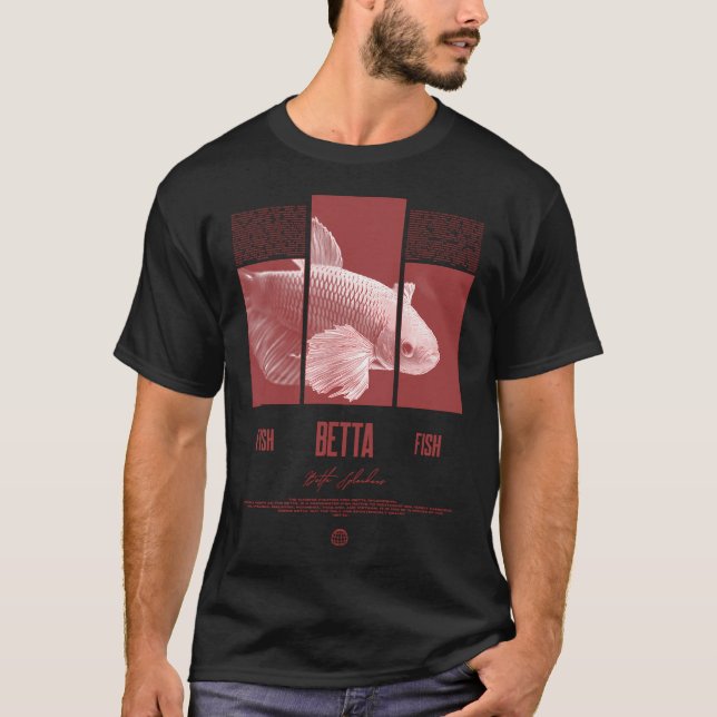 Camiseta Guardião de Peixe Betta Moda Urbana Moderna (Frente)