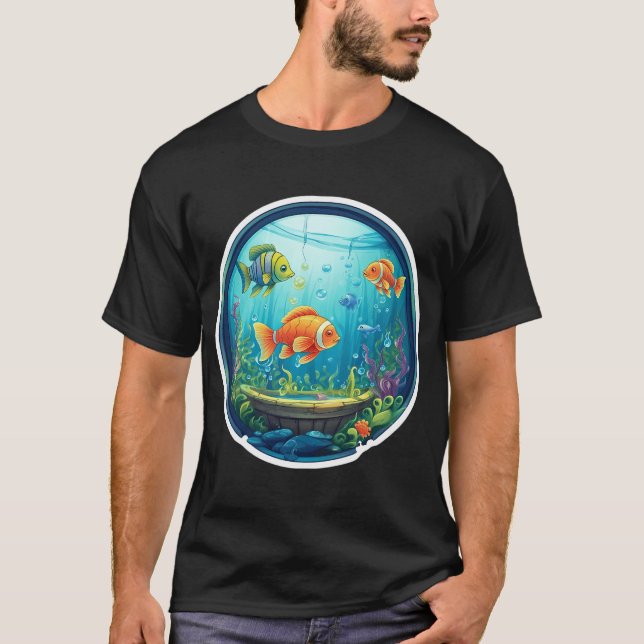 Camiseta Guardião de Peixe Monstro Alligator Gar (Frente)