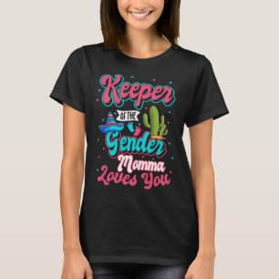 Camiseta Guardião do gênero que mamãe ama você, bebê mexica
