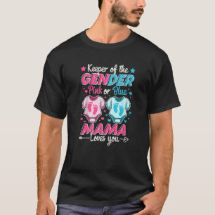 Camiseta Guardião Do Gênero Revele Cor-De-Rosa Ou Azul Que