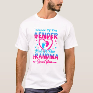 Camiseta Guardião do Gênero Rosa ou Azul A avó ama