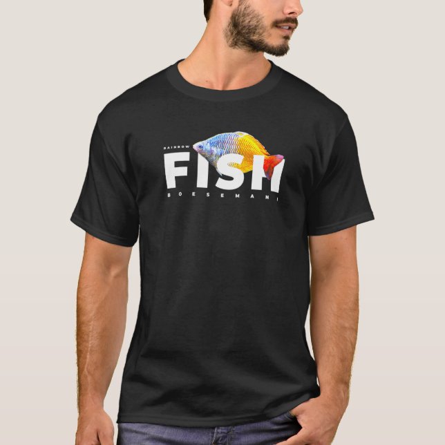 Camiseta Guardião do Peixe Arco-Íris Boesemani (Frente)