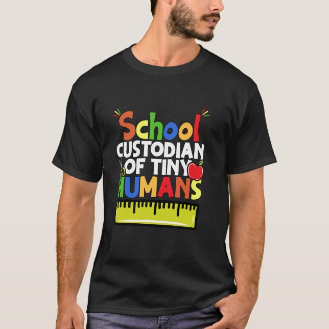 Camiseta Guardião Escolar De Humanos Pequenos - De Volta À  (Frente)