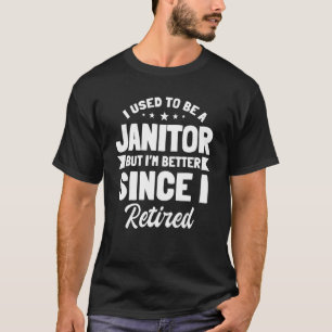 Camiseta Guardião Guardião Aposentado Limpador Porter Retir