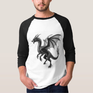 Camiseta Guardião Mitológico: Silhueta de Dragão