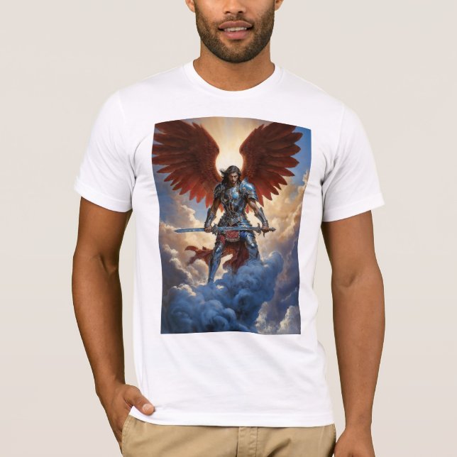 Camiseta Guardião Radiante Arcanjo Miguel (Frente)