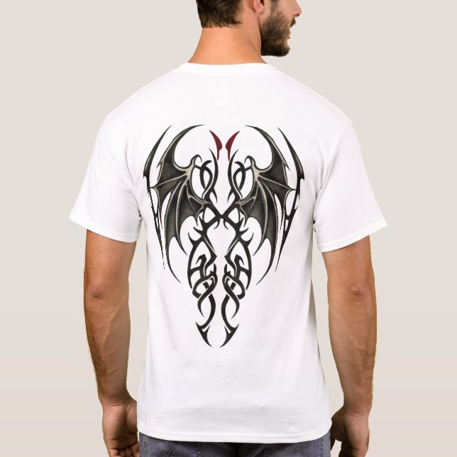 Camiseta Guardião Tribal de Obsidiana (Verso)