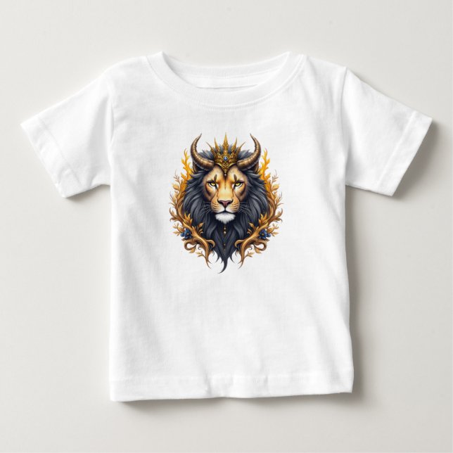 Camiseta Guardiões ao Luar – Leão Cósmico. (Frente)