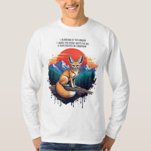 Camiseta Guardiões do Horizonte - Arte do Deserto Fennec Fo