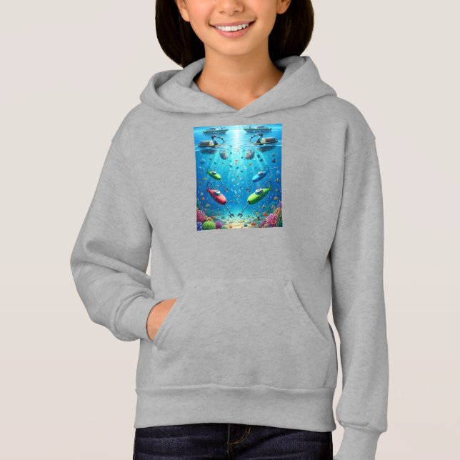 Camiseta Guardiões do Oceano: Navios e Submarinos de IA Pro (Frente)