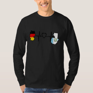 Camiseta Guatemala Alemanha Bandeira Guatemalteco Alemão Co