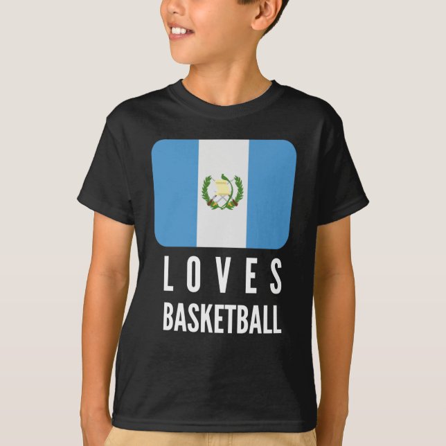 Camiseta Guatemala ama basquete (Frente)