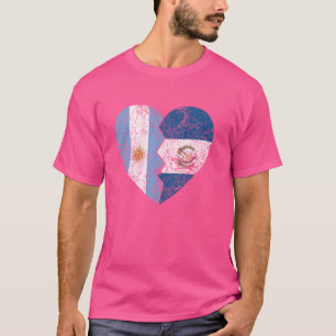 Camiseta Guatemala argentino sinaliza coração argentino gua